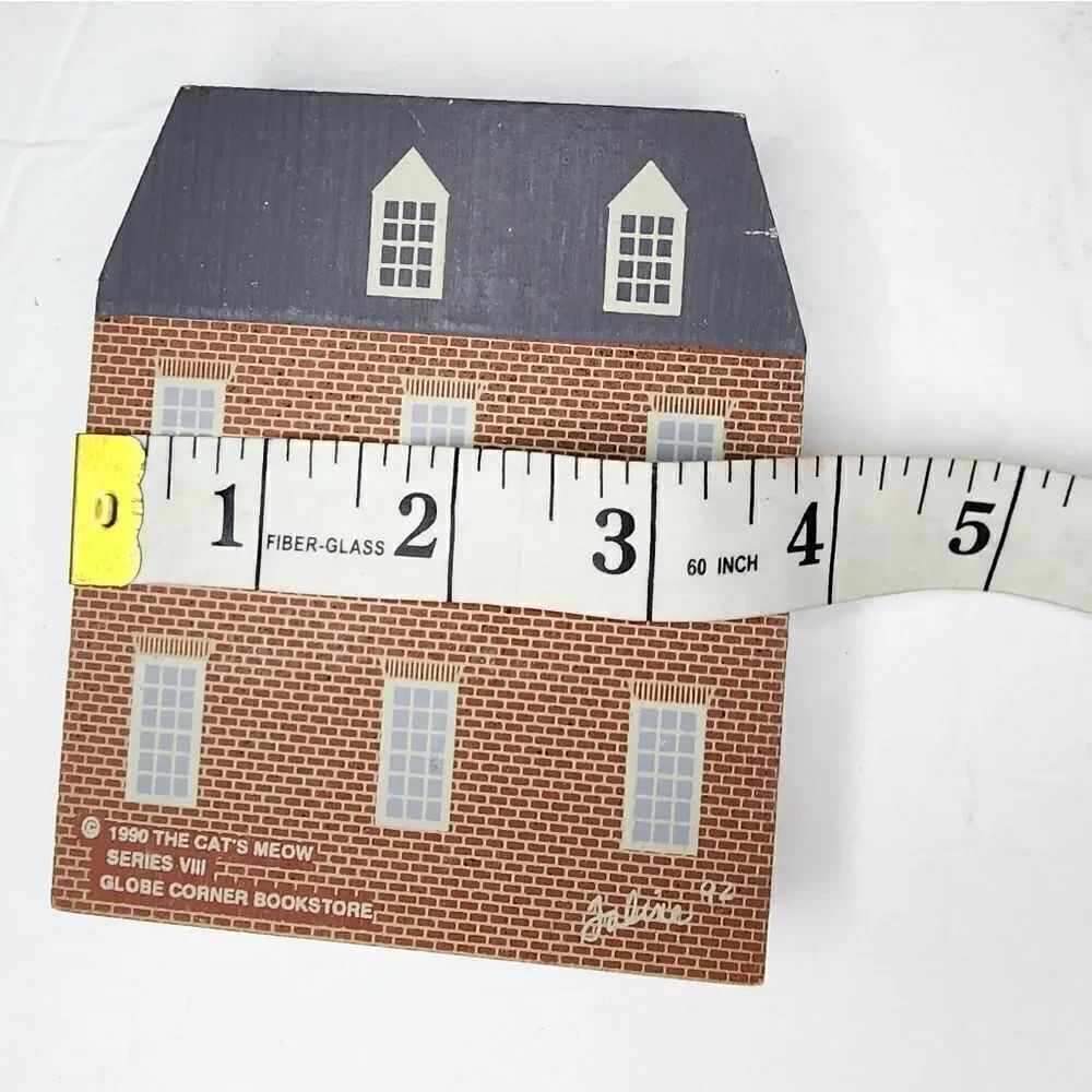 The Cats Meow The Globe Corner Bookstore 1990 series VIII collectable house - Picture 3 of 4